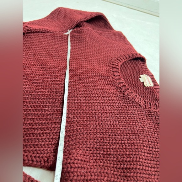 Vintage Dddominick 100% Wool Jumper Crew Neck Sweater Maroon Red Size Medium - Picture 5 of 6